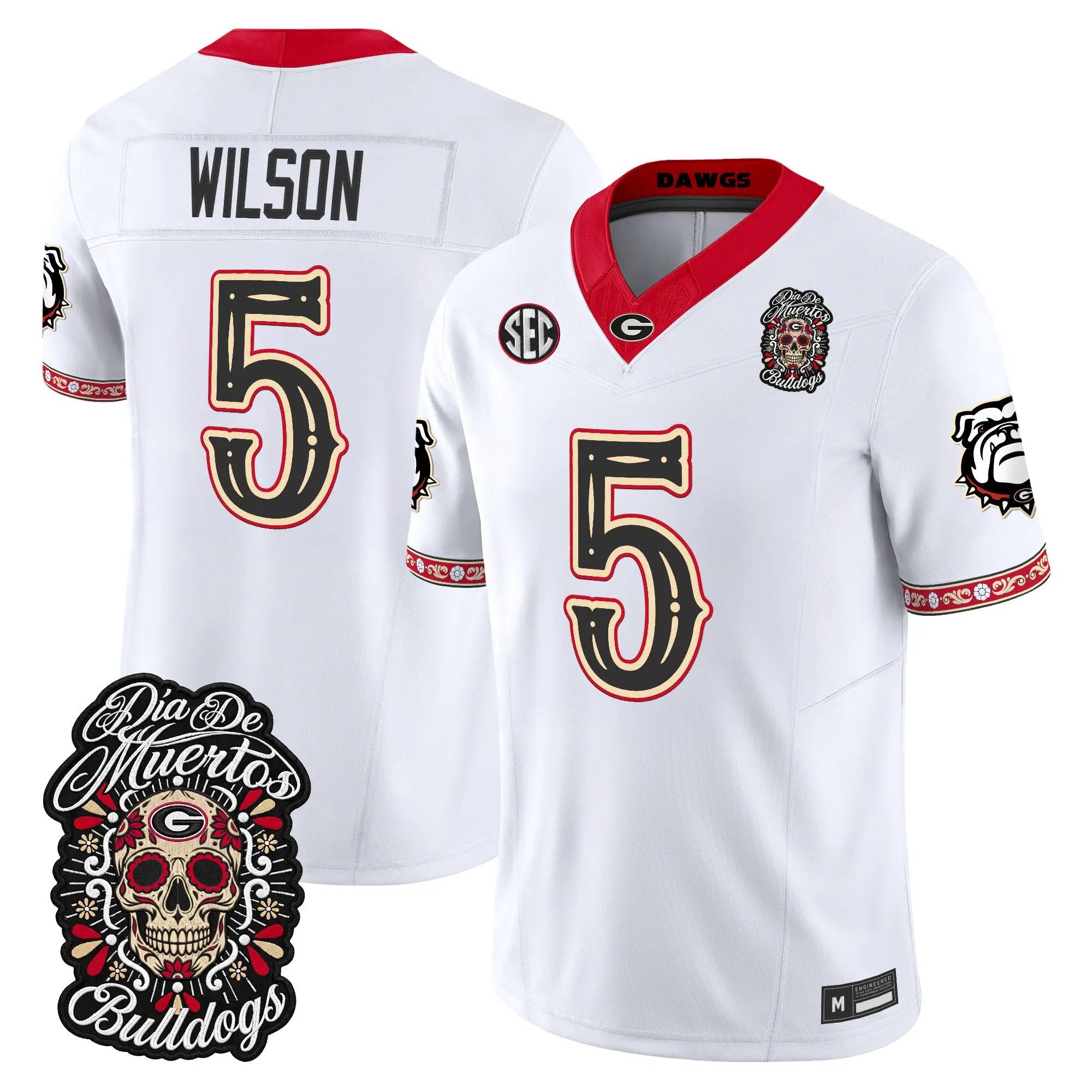 raylen-wilson-jersey-5-georgia-bulldogs-dia-de-los-muertos-vapor-limited-all-stitched-03 - Top Design Fan Raylen Wilson Jersey #5 Georgia Bulldogs Día de los Muertos Vapor Limited All Stitched