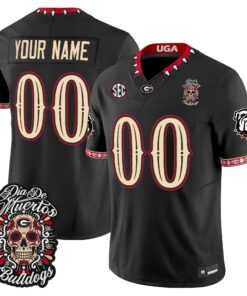 Georgia Bulldogs Día de los Muertos Vapor Limited Custom Jersey - All Stitched