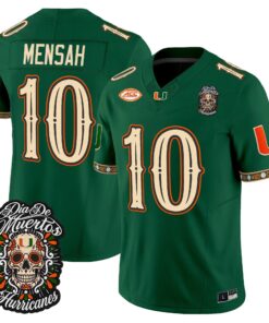 Darian Mensah Jersey #10 Miami Hurricanes Día de los Muertos Vapor Limited All Stitched