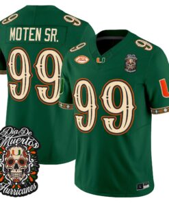 Ahmad Moten Jersey #99 Miami Hurricanes Día de los Muertos Vapor Limited All Stitched