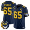 Deadhead Jersey #65 California Golden Bears x Grateful Dead Vapor Limited All Stitched