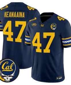 Aidan Keanaaina Jersey #47 California Golden Bears x Grateful Dead Vapor Limited All Stitched