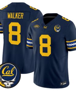 Rico Walker Jersey #8 California Golden Bears x Grateful Dead Vapor Limited All Stitched