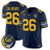 Cal Bears Jersey #26 California Golden Bears x Grateful Dead Vapor Limited All Stitched