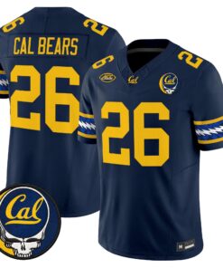 Cal Bears Jersey #26 California Golden Bears x Grateful Dead Vapor Limited All Stitched