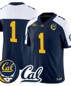team-jersey-1-california-golden-bears-x-grateful-dead-vapor-limited-all-stitched-04 - Top Design Fan Team Jersey #1 California Golden Bears x Grateful Dead Vapor Limited All Stitched