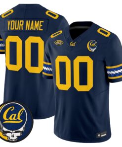 California Golden Bears x Grateful Dead Vapor Limited Custom Jersey - All Stitched