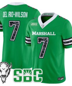 Carlos Del Rio-Wilson Jersey #7 Marshall Thundering Herd Coal Country Tribute Vapor Limited All Stitched