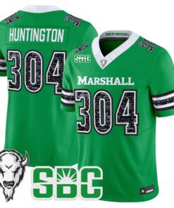Huntington Jersey #304 Marshall Thundering Herd Coal Country Tribute Vapor Limited All Stitched