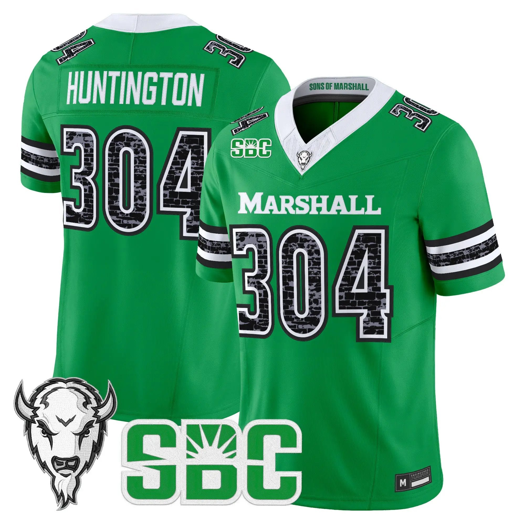 Huntington Jersey #304 Marshall Thundering Herd Coal Country Tribute Vapor Limited All Stitched - Top Design Fan Huntington Jersey #304 Marshall Thundering Herd Coal Country Tribute Vapor Limited All Stitched