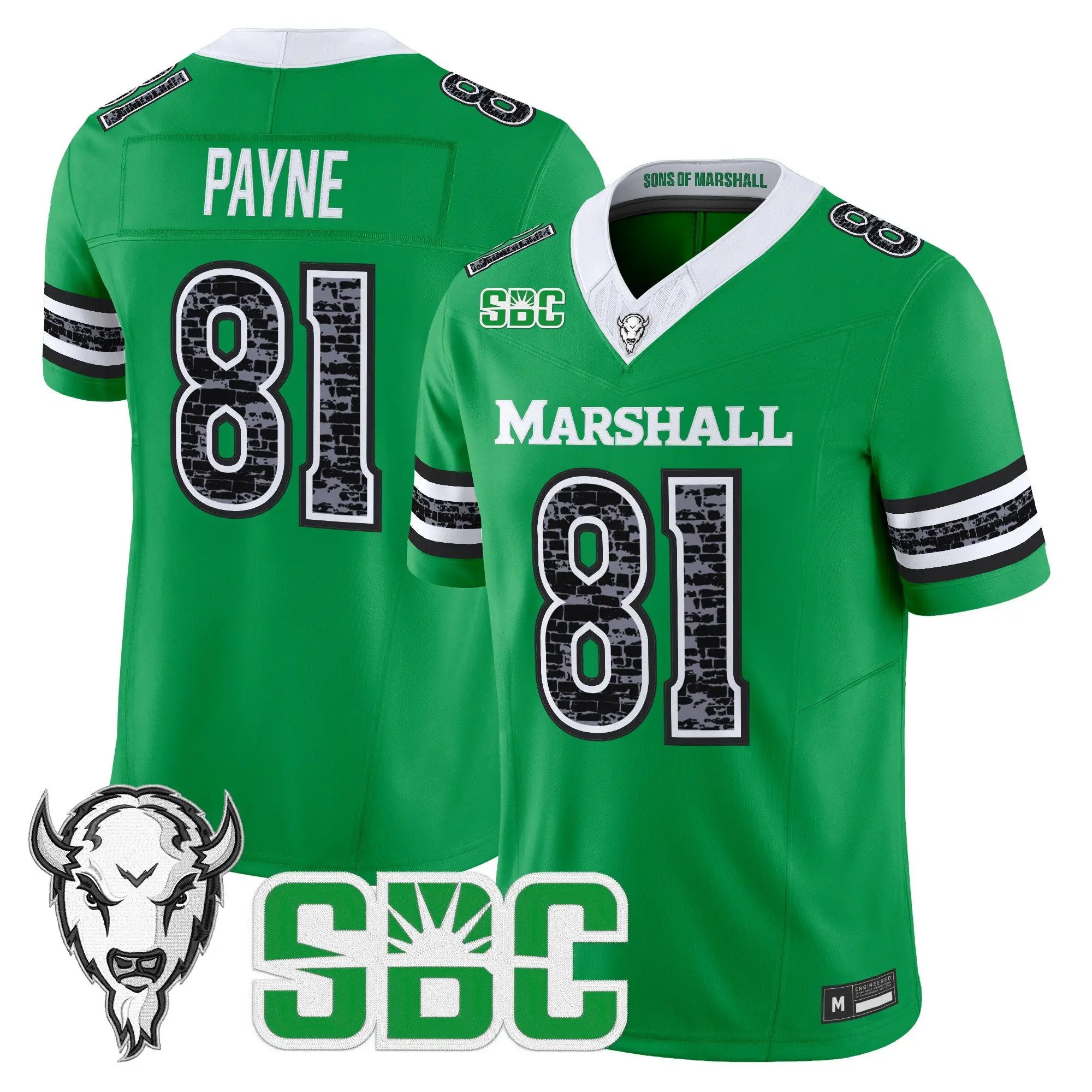 Toby Payne Jersey #81 Marshall Thundering Herd Coal Country Tribute Vapor Limited All Stitched - Top Design Fan Toby Payne Jersey #81 Marshall Thundering Herd Coal Country Tribute Vapor Limited All Stitched