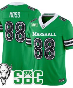 Randy Moss Jersey #88 Marshall Thundering Herd Coal Country Tribute Vapor Limited All Stitched