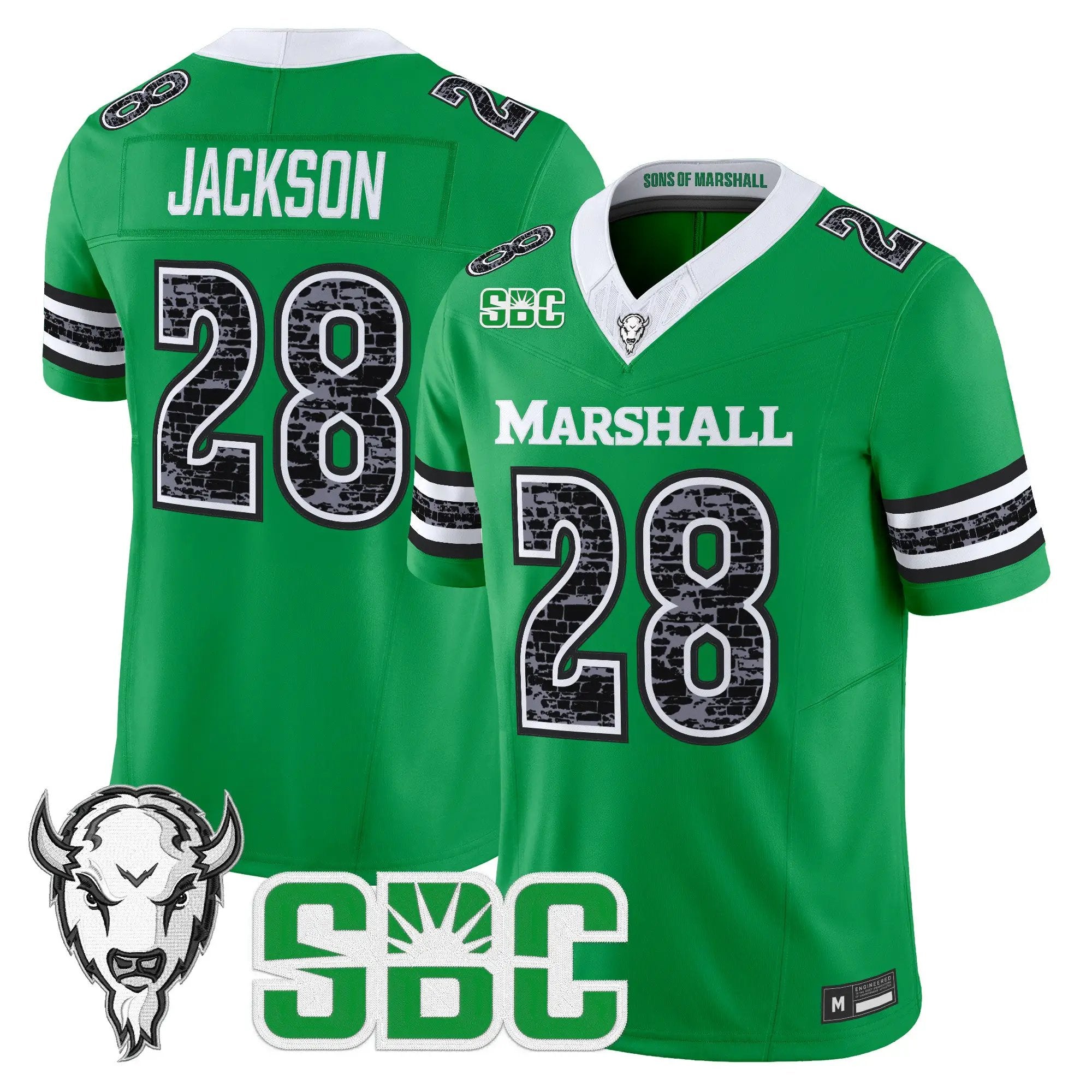 Mickey Jackson Jersey #28 Marshall Thundering Herd Coal Country Tribute Vapor Limited All Stitched - Top Design Fan Mickey Jackson Jersey #28 Marshall Thundering Herd Coal Country Tribute Vapor Limited All Stitched
