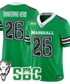 Thundering Herd Jersey #26 Marshall Thundering Herd Coal Country Tribute Vapor Limited All Stitched