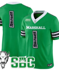 Team Jersey #1 Marshall Thundering Herd Coal Country Tribute Vapor Limited All Stitched