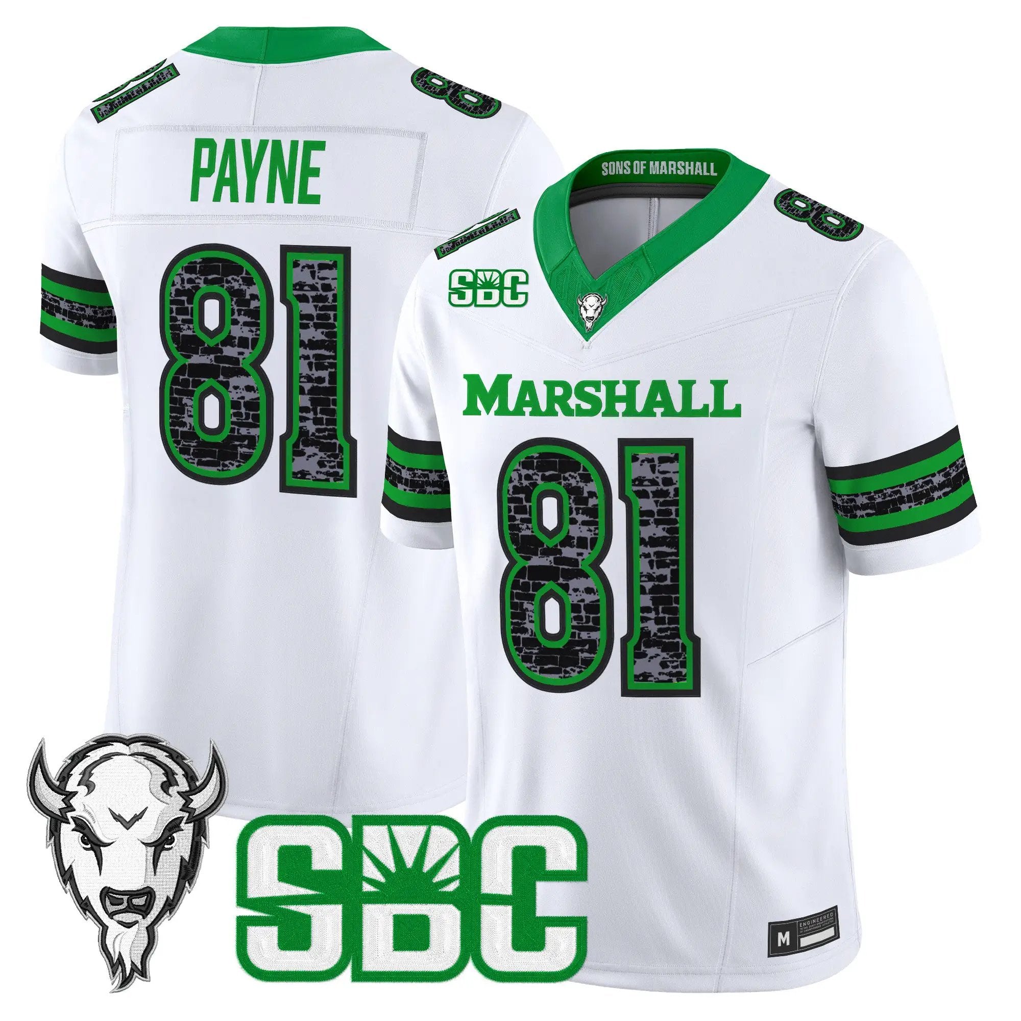toby-payne-jersey-81-marshall-thundering-herd-coal-country-tribute-vapor-limited-all-stitched-02 - Top Design Fan Toby Payne Jersey #81 Marshall Thundering Herd Coal Country Tribute Vapor Limited All Stitched