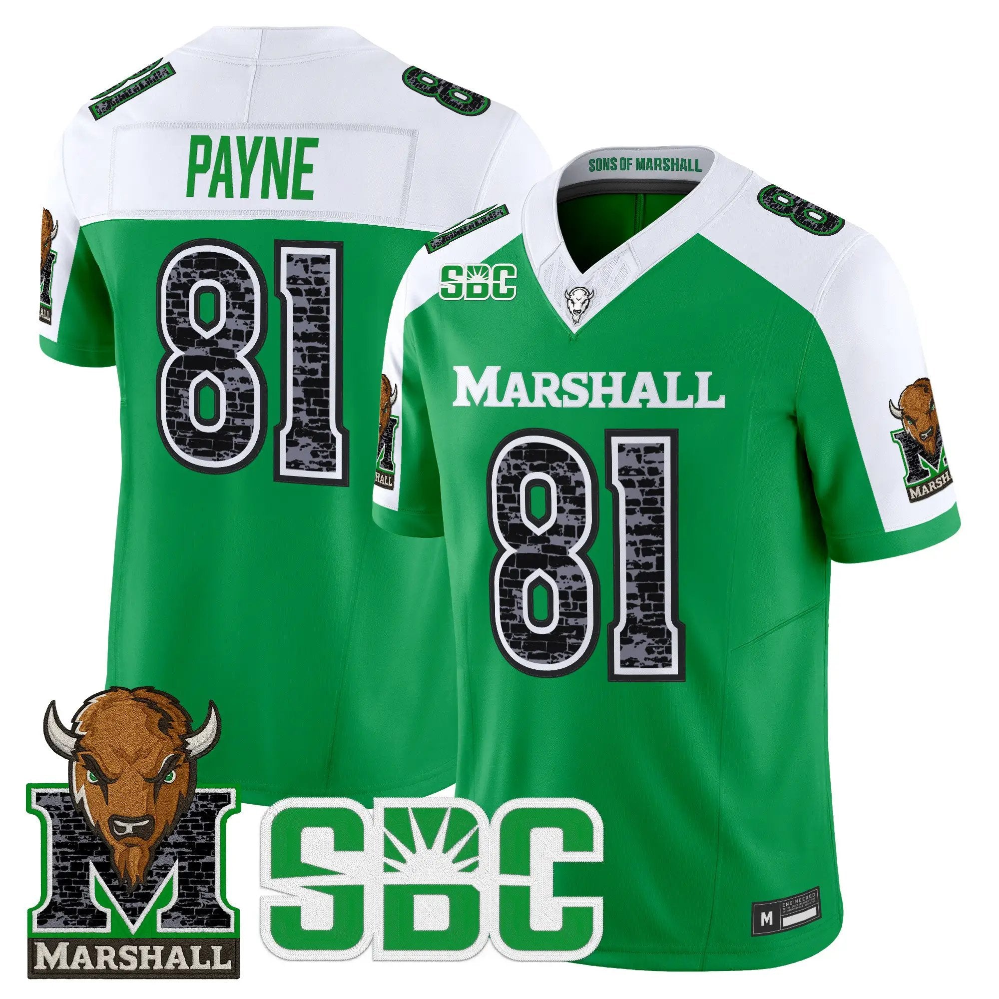 toby-payne-jersey-81-marshall-thundering-herd-coal-country-tribute-vapor-limited-all-stitched-04 - Top Design Fan Toby Payne Jersey #81 Marshall Thundering Herd Coal Country Tribute Vapor Limited All Stitched