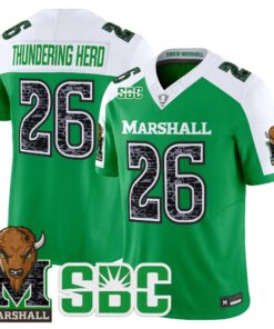 Thundering Herd Jersey #26 Marshall Thundering Herd Coal Country Tribute Vapor Limited All Stitched