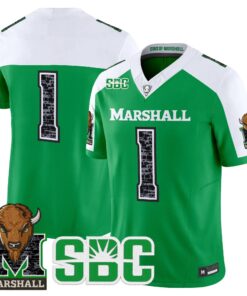 Team Jersey #1 Marshall Thundering Herd Coal Country Tribute Vapor Limited All Stitched