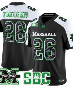 Thundering Herd Jersey #26 Marshall Thundering Herd Coal Country Tribute Vapor Limited All Stitched