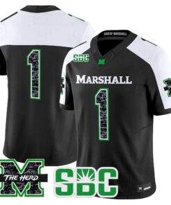 Team Jersey #1 Marshall Thundering Herd Coal Country Tribute Vapor Limited All Stitched