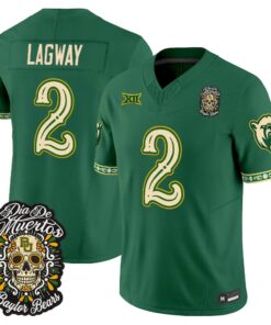 DJ Lagway Jersey #2 Baylor Bears Día de los Muertos Vapor Limited All Stitched