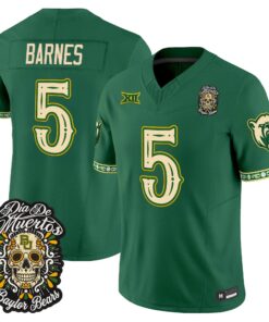 Travion Barnes Jersey #5 Baylor Bears Día de los Muertos Vapor Limited All Stitched