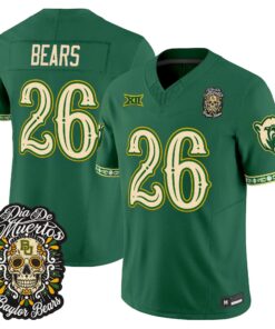 Bears Jersey #26 Baylor Bears Día de los Muertos Vapor Limited All Stitched