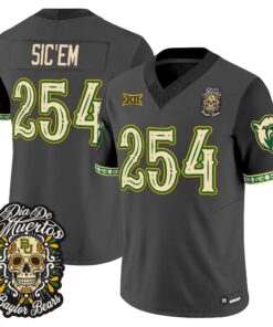 Sic'Em Jersey #254 Baylor Bears Día de los Muertos Vapor Limited All Stitched