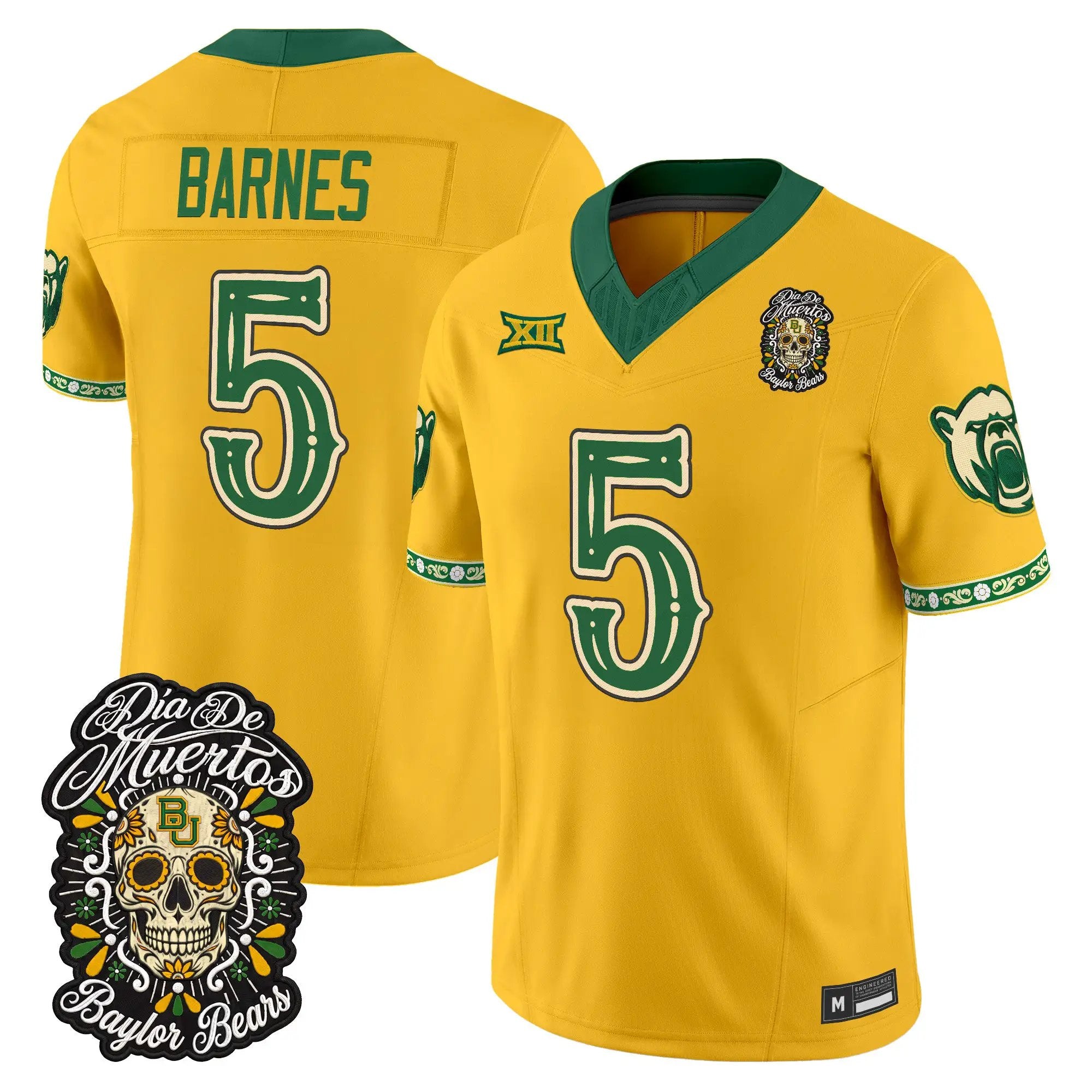 travion-barnes-jersey-5-baylor-bears-dia-de-los-muertos-vapor-limited-all-stitched-03 - Top Design Fan Travion Barnes Jersey #5 Baylor Bears Día de los Muertos Vapor Limited All Stitched