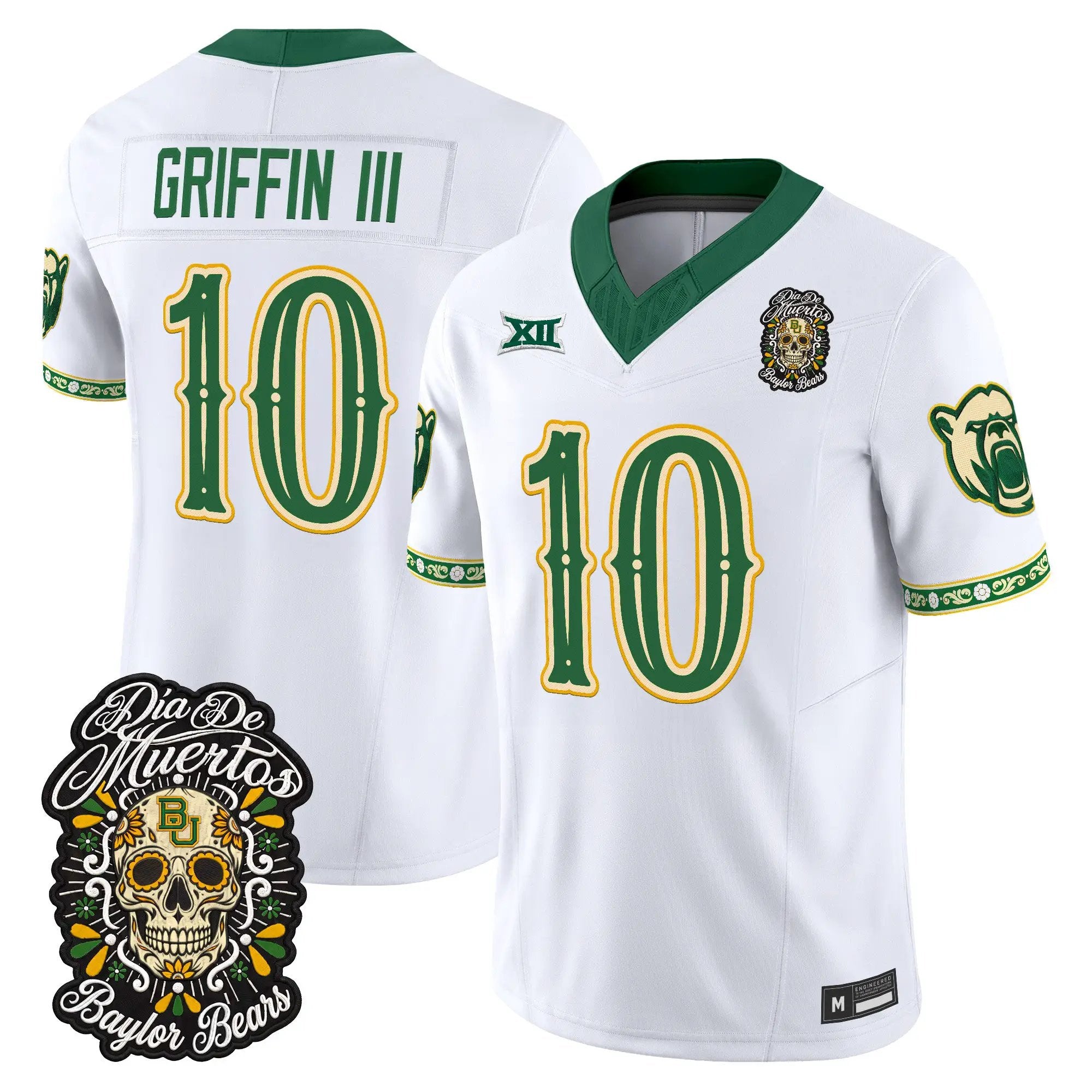 robert-griffin-iii-jersey-10-baylor-bears-dia-de-los-muertos-vapor-limited-all-stitched-04 - Top Design Fan Robert Griffin III Jersey #10 Baylor Bears Día de los Muertos Vapor Limited All Stitched