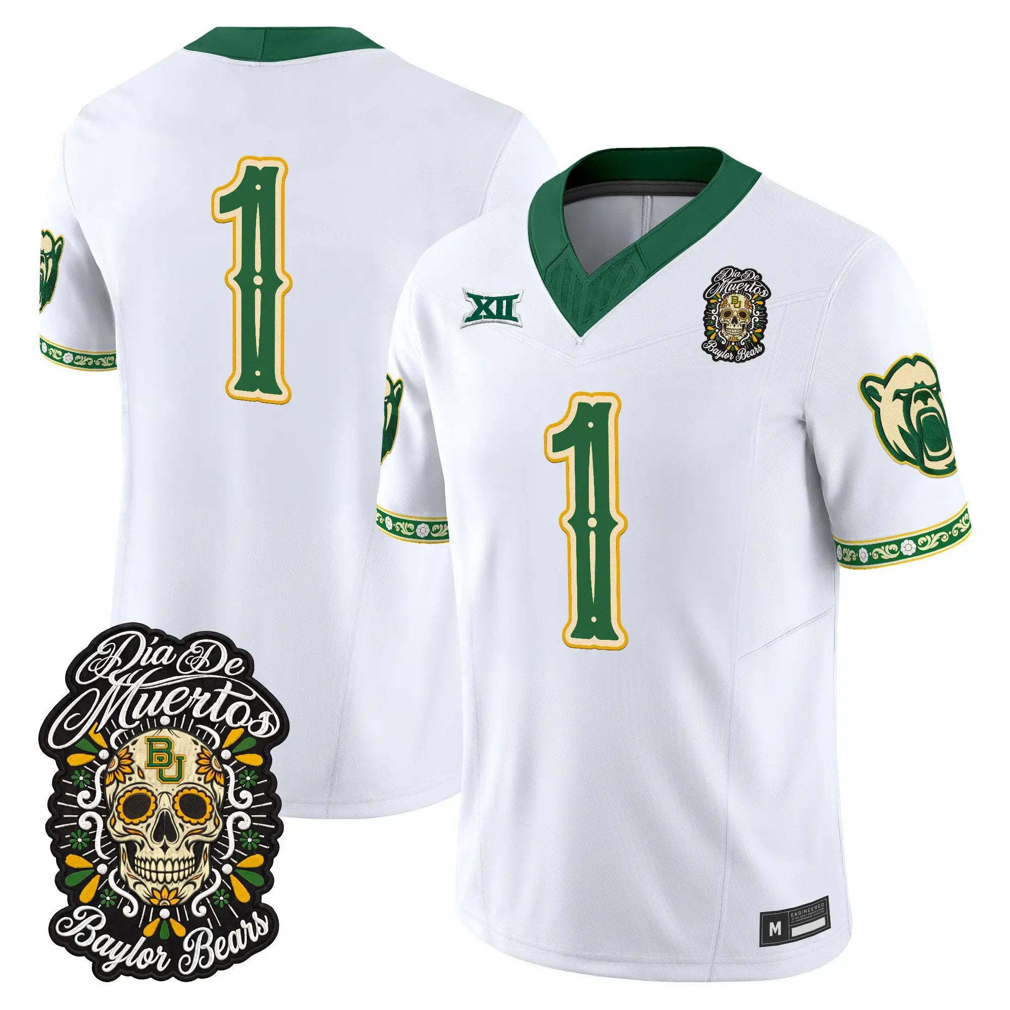 team-jersey-1-baylor-bears-dia-de-los-muertos-vapor-limited-all-stitched-04 - Top Design Fan Team Jersey #1 Baylor Bears Día de los Muertos Vapor Limited All Stitched