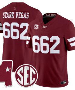 Stark Vegas Jersey #662 Mississippi State Bulldogs 2026 Vapor Limited All Stitched
