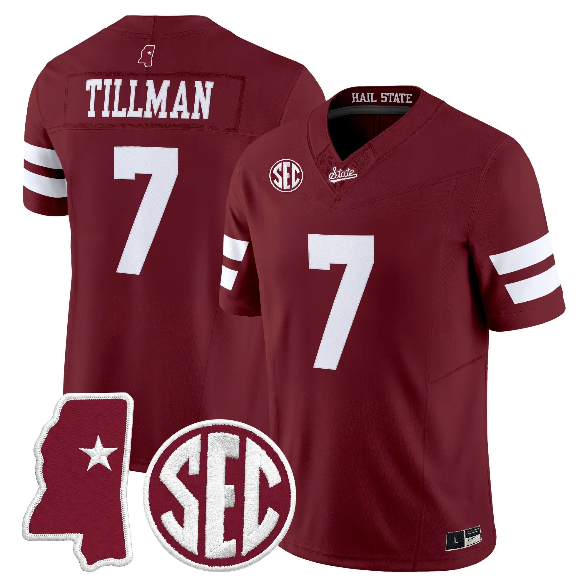Zakari Tillman Jersey #7 Mississippi State Bulldogs 2026 Vapor Limited All Stitched - Top Design Fan Zakari Tillman Jersey #7 Mississippi State Bulldogs 2026 Vapor Limited All Stitched