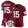 Dak Prescott Jersey #15 Mississippi State Bulldogs 2026 Vapor Limited All Stitched - Top Design Fan Dak Prescott Jersey #15 Mississippi State Bulldogs 2026 Vapor Limited All Stitched