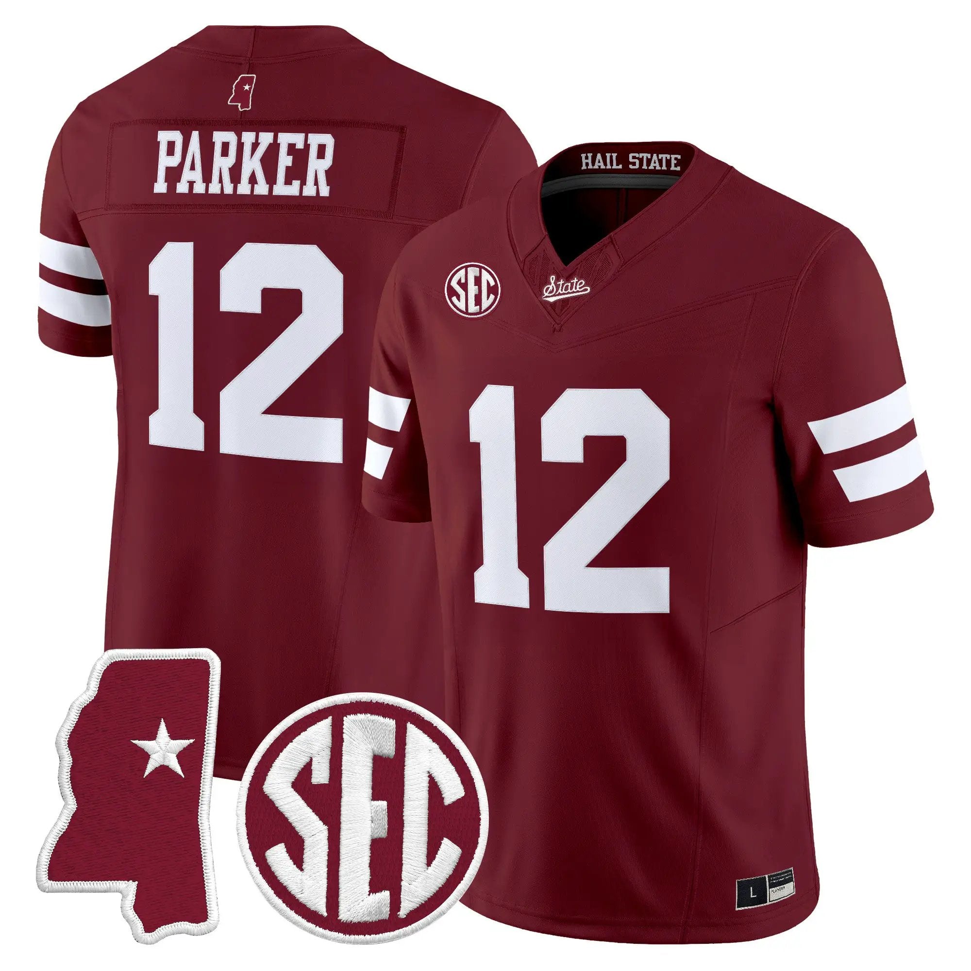 Jackie Parker Jersey #12 Mississippi State Bulldogs 2026 Vapor Limited All Stitched - Top Design Fan Jackie Parker Jersey #12 Mississippi State Bulldogs 2026 Vapor Limited All Stitched