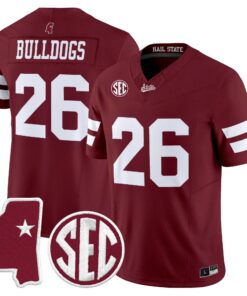 Bulldogs Jersey #26 Mississippi State Bulldogs 2026 Vapor Limited All Stitched