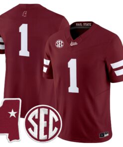 Team Jersey #1 Mississippi State Bulldogs 2026 Vapor Limited All Stitched