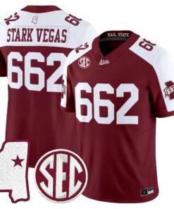 Stark Vegas Jersey #662 Mississippi State Bulldogs 2026 Vapor Limited All Stitched