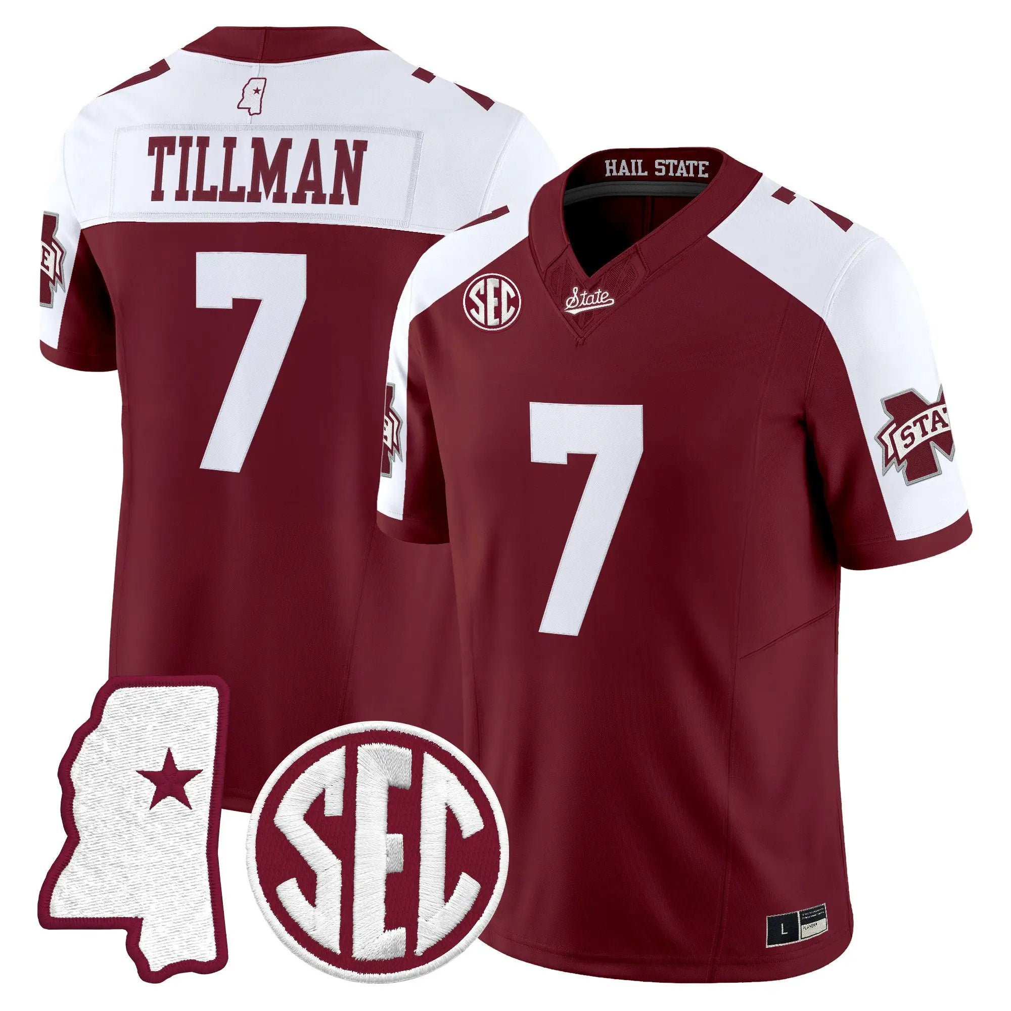 zakari-tillman-jersey-7-mississippi-state-bulldogs-2026-vapor-limited-all-stitched-05 - Top Design Fan Zakari Tillman Jersey #7 Mississippi State Bulldogs 2026 Vapor Limited All Stitched