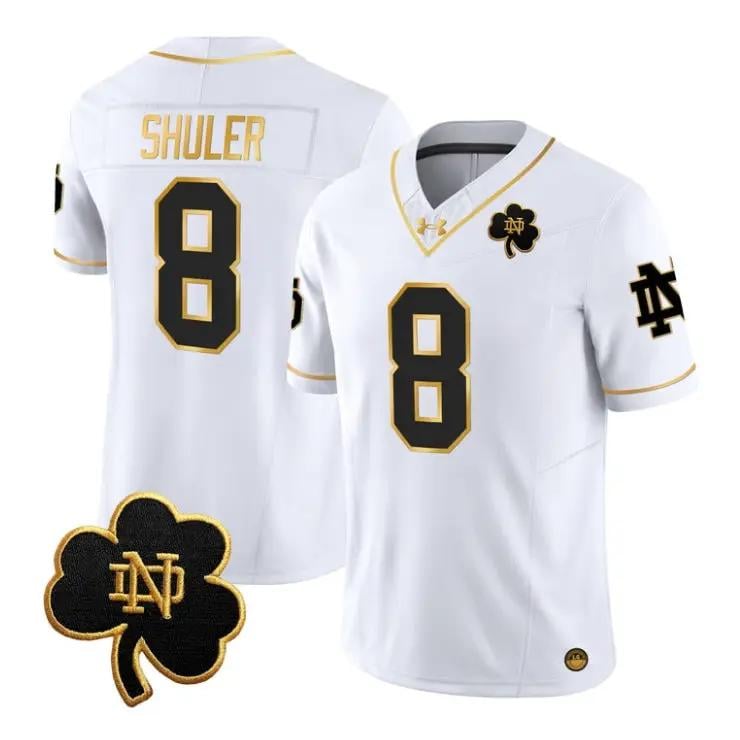 Adon Shuler Jersey #8 Notre Dame Fighting Irish 2026 All Stitched by My Store NCAA Football Jerseys