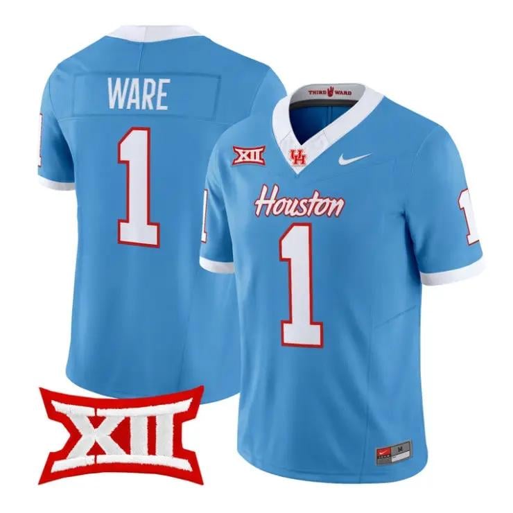 Andre Ware Jersey #1 Houston Cougars 2026 Football Limited Stitched by My Store NCAA Football Jerseys