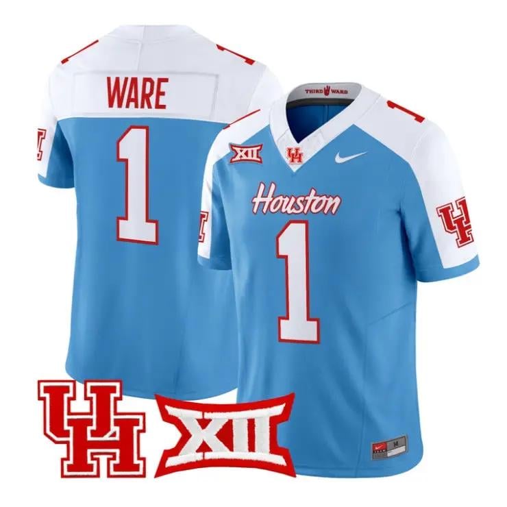 Andre Ware Jersey #1 Houston Cougars 2026 Football Limited Stitched by My Store NCAA Football Jerseys