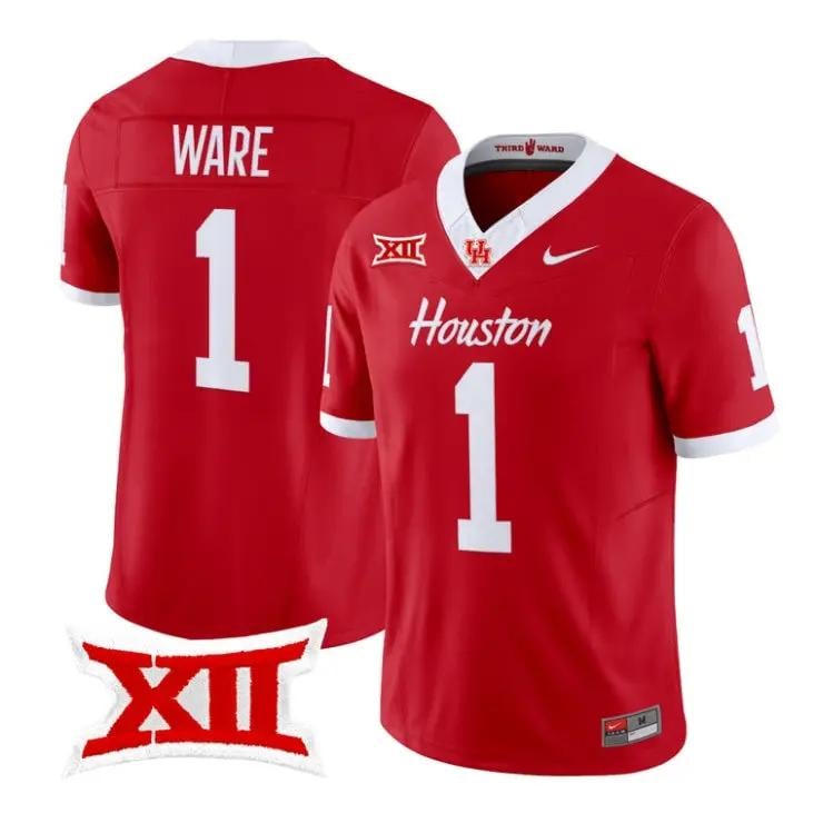 Andre Ware Jersey #1 Houston Cougars 2026 Football Limited Stitched by My Store NCAA Football Jerseys