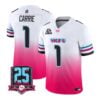 Anthony Carrie Jersey #1 Florida International Panthers 2026 Pink Vice Stitched