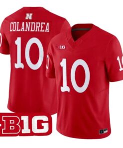Anthony Colandrea Jersey #10 Nebraska Cornhuskers 1962 Throwback Vapor Stitched