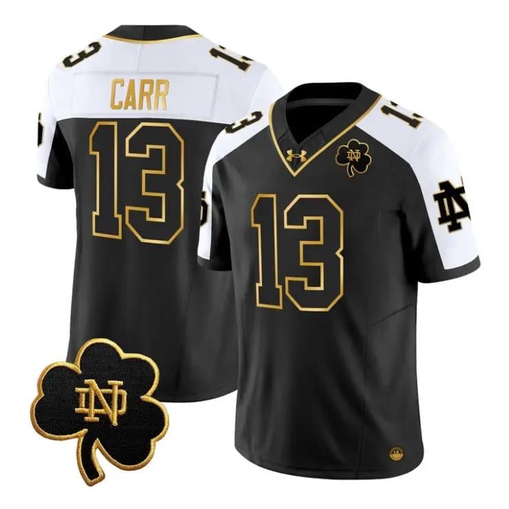 CJ Carr Jersey #13 Notre Dame Fighting Irish 2026 Vapor Stitched by My Store NCAA Football Jerseys