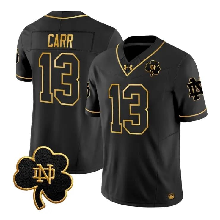 CJ Carr Jersey #13 Notre Dame Fighting Irish 2026 Vapor Stitched by My Store NCAA Football Jerseys