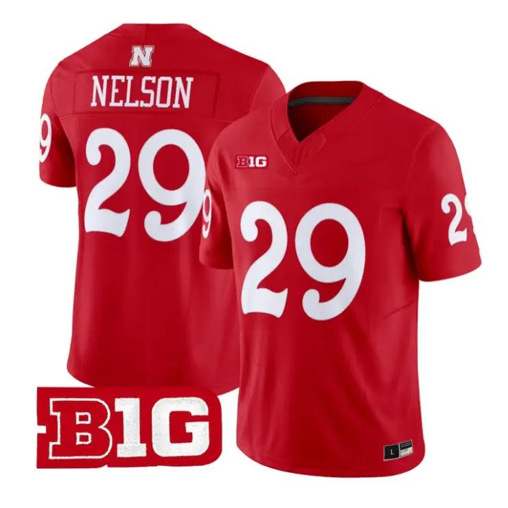Carter Nelson Jersey #29 Nebraska Cornhuskers 1962 Throwback 2026 Vapor Stitched - Top Design Fan Carter Nelson Jersey #29 Nebraska Cornhuskers 1962 Throwback 2026 Vapor Stitched