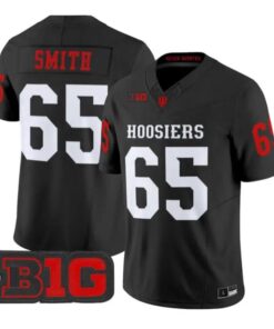 Carter Smith Jersey #65 Indiana Hoosiers 2026 Limited All Stitched by My Store NCAA Football Jerseys